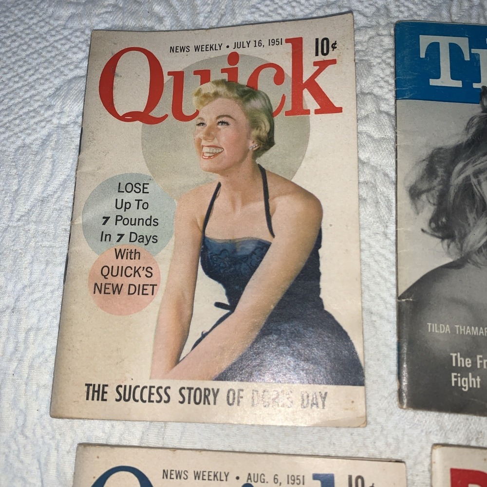 Quick Date Focus People Today Magazines‎ Lot 8 Issues 1951-1953 Mini Magazines